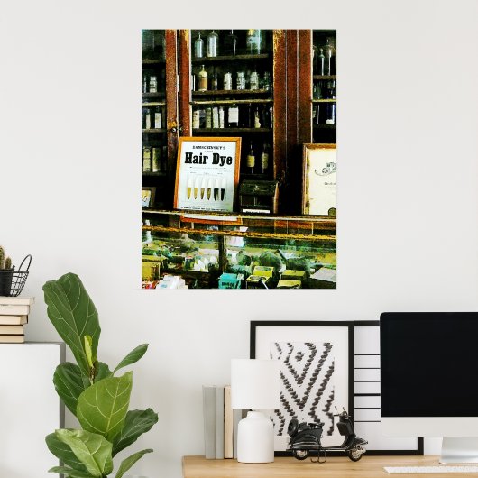 Poster Teinture de cheveux (Bureau à domicile)