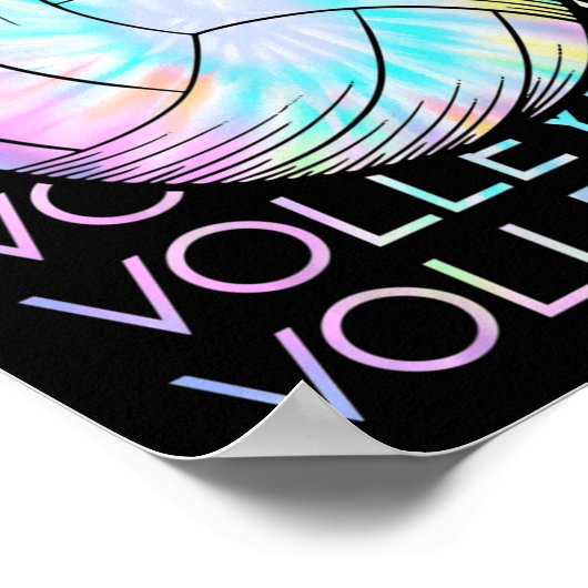 Poster Teinture de volleyball (Coin)