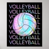 Poster Teinture de volleyball (Devant)