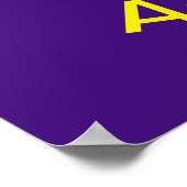 Poster Teinture pourpre, rose et jaune (Coin)