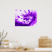 Poster Teinture Tie Dye Violet (Cuisine)