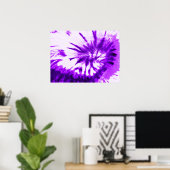 Poster Teinture Tie Dye Violet (Bureau à domicile)