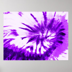Poster Teinture Tie Dye Violet