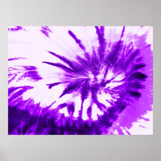 Poster Teinture Tie Dye Violet (Devant)