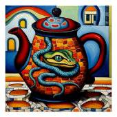 Poster Tekanne Dyr 8 (Devant)