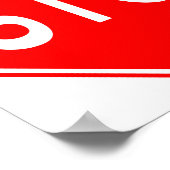 Poster Teken stoppen (Hoek)