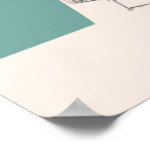 Poster Tel Aviv - Israel Chalk City Map (Coin)