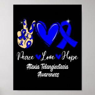 Poster Telangiectasia Sensibilisation Paix Amour Espoir B