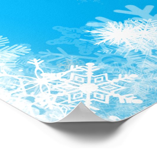 Poster Téléchargeable 18th Birthday Snowflake Blue Welcom (Coin)