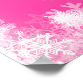 Poster Téléchargeable 40th Birthday Snowflake Pink Welcom (Coin)