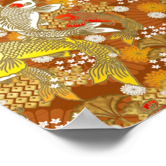 Poster Téléchargeable Chiyogami japonais - papier d'art e (Coin)