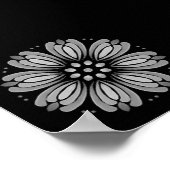 Poster Téléchargeable Dot Your Prown Mini Floral Mandala (Coin)