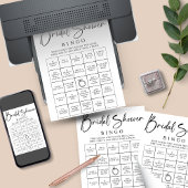 Poster TÉLÉCHARGEABLE Fête des mariées de bingo nuptiale 