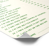 Poster Téléchargeable manuscrit Elle a dit Il a dit Game (Coin)