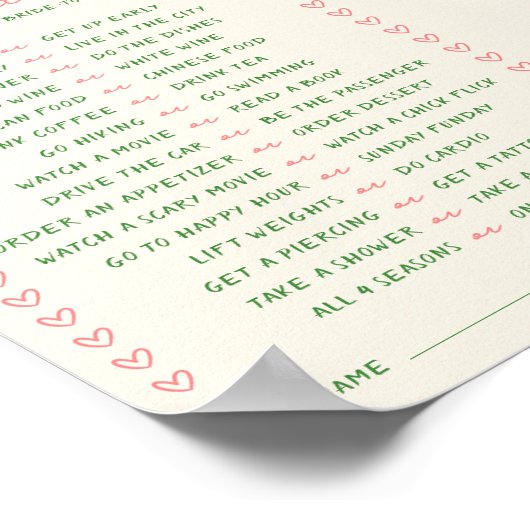 Poster Téléchargeable manuscrit Voudrait-Elle Plutôt Joue (Coin)