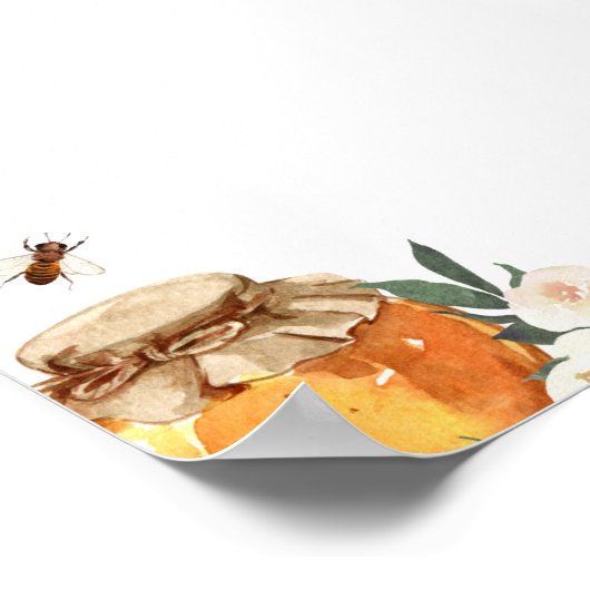 Poster TÉLÉCHARGEABLE Signal d'abeille vierge ou fiche de (Coin)