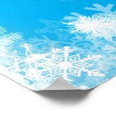 Poster Téléchargeable Sweet 16 Party Snowflake Blue Welco (Coin)