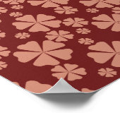 Poster Téléchargement Brown Floral Abstrait numérique (Coin)