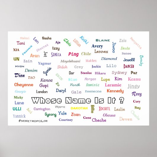 Poster TÉLÉCHARGEMENT INSTANTANÉ /wallART/ MMETROPOLIM (Devant)