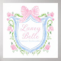 Téléchargement numérique du logo Preppy Watercolor