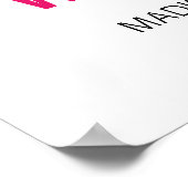 Poster Téléchargement numérique du Mariage Floral moderne (Coin)