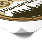 Poster Téléchargement numérique Wanderlust - DTF imprimab (Coin)