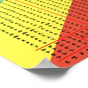 Poster Télécharger éthiopien Amharic Alphabet PDF et