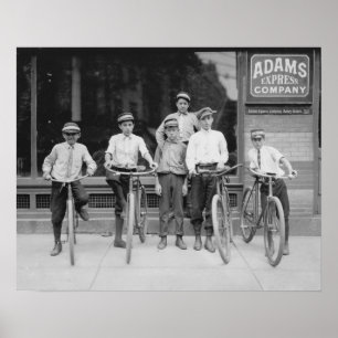 Poster Télégramme Messenger Boys, 1911. Photo vintage