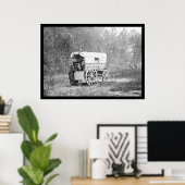 Poster Télégraphe Batterie Wagon près de Petersburg 1864 (Bureau à domicile)
