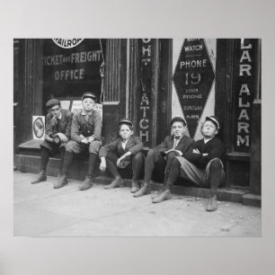 Poster Télégraphes messagers, 1910. Photo ancienne