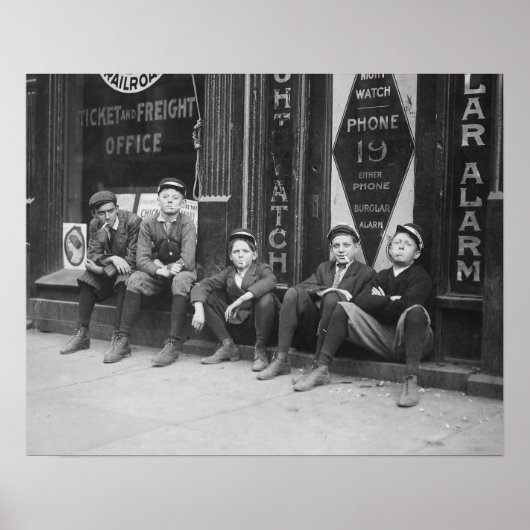 Poster Télégraphes messagers, 1910. Photo ancienne (Devant)