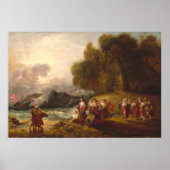 Poster Telemachus & Calypso Benjamin West Fine Art (Devant)