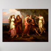 Poster Telemachus et les Nymphes de Calypso (Devant)