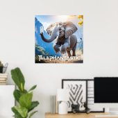 POSTER TÉLÉPHANTASTIQUE - (Bureau à domicile)