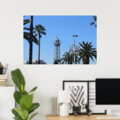 Poster Téléphériques de Barcelone (Bureau à domicile)