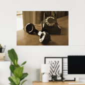 Poster Téléphone antique (Bureau à domicile)