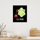 Poster Téléphone cellulaire drôle Biologie Science Pun Da (Cuisine)