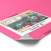 Poster Téléphone Code Bleu Dessin Drôle toile Imprimer (Coin)