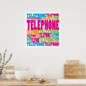 Poster Téléphone coloré (Cuisine)