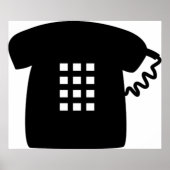 Poster Téléphone rétro (Devant)