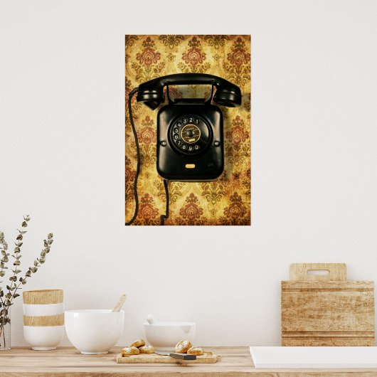Poster Téléphone rétro (Cuisine)