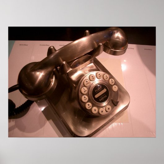 Poster téléphonique vintage (Devant)