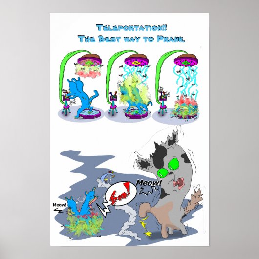 Poster Téléportation ! ! La meilleure façon de faire la f (Devant)