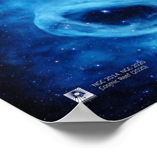 Poster Télescope Hubble : récif cosmique (2020) (Coin)