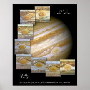 Poster Télescope Jupiter Red Spot Hubble Photo