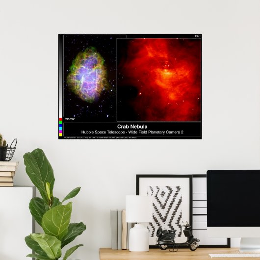 Poster Télescope Nebula Hubble Crab (Bureau à domicile)