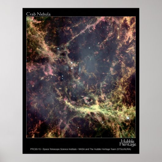 Poster Télescope Nebula Hubble Crab (Devant)