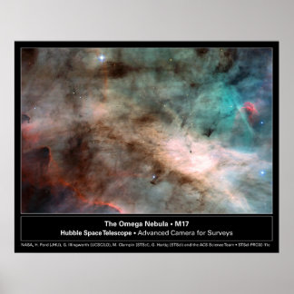 Poster Téléscope Omega Nebula M17 Hubble Photo