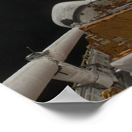 Poster Télescope spatial Hubble dans la baie de fret Atla (Coin)