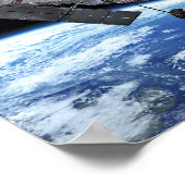 Poster Télescope spatial Hubble en orbite terrestre Photo (Coin)